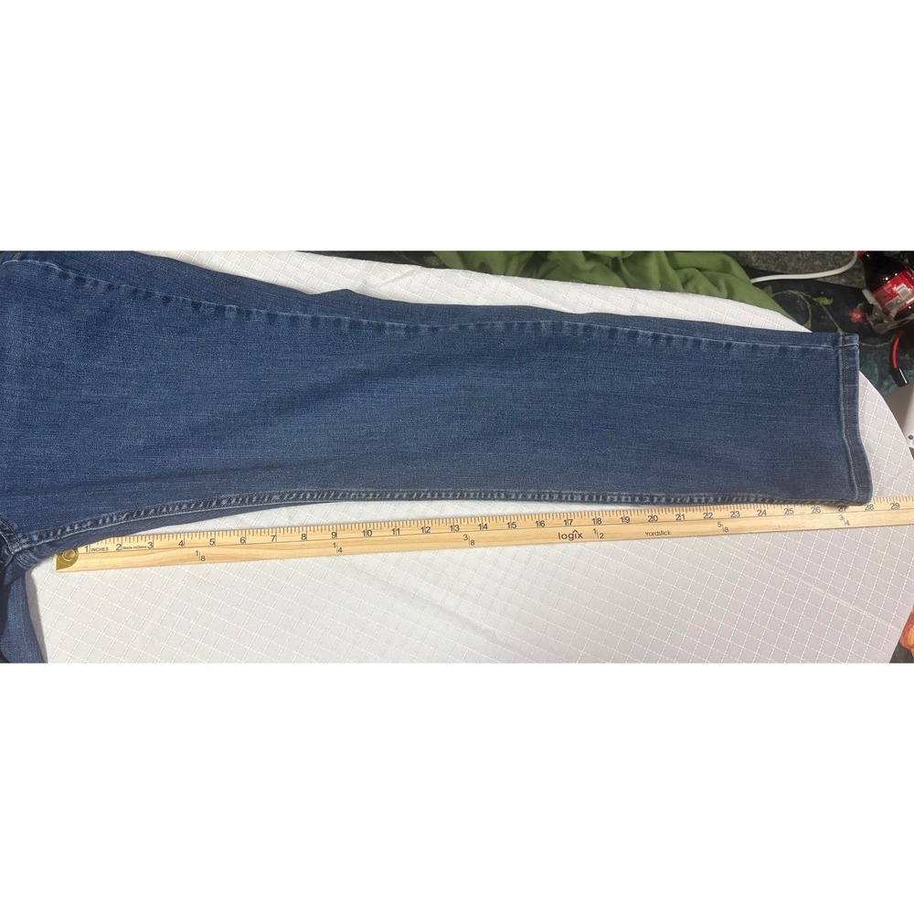 Duluth Trading Co Womens Daily Denim Jeans Blue Medium Wash Straight Leg 12x31 - Picture 5 of 5
